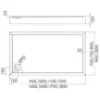 Obrazek Brodzik prostokątny Black Mat 80x120x12 Espera Plus AQM4638CMG