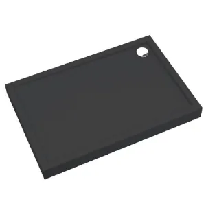 Obrazek Brodzik prostokątny Black Mat 90x100x12 Espera Plus AQM4645CMG