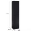 Obrazek Słupek Uni 40 Black Matt