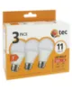 Obrazek Żarówka Led Qtec 11W A60 E27 2700K 3pack
