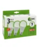 Obrazek Żarówka Led Qtec 9W A60 E27 4200K 3pack