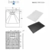 Obrazek Brodzik prostokątny Vexo 100x80 biały
