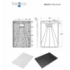 Obrazek Brodzik prostokątny Vexo 130x90 czarny