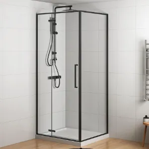 Obrazek Kabina prysznicowa Etna 100x90 black