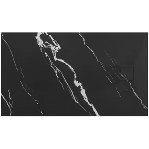 Obrazek Brodzik prostokątny Magnum Carrara Black 90x120x2,5 Rea K7009