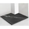 Obrazek Brodzik kwadratowy Magnum Carrara Black 90x90x2,5 Rea K7003