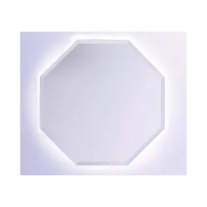 Obrazek Lustro Heksagon LED 60X60