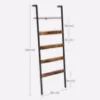 Obrazek Drabinka Rustic brąz/czarny 60x176
