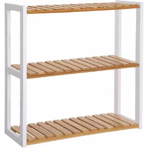 Obrazek Regał dąb natrualny/biały 60X15X55