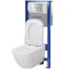 Obrazek Zestaw podtynkowy Caspia B981 przycisk chrom mechaniczny