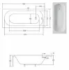 Obrazek Wanna Intrica 160/75 + nogi