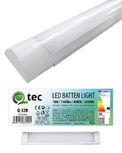 Obrazek Oprawa Batten Led Biała 18W Q-32b