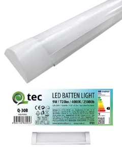 Obrazek Oprawa Batten Led Biała 9W Q-30b