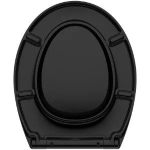 Obrazek Deska sedesowa WC Amigo czarna wolnoopadająca