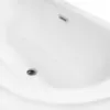 Obrazek Wanna  wolnostojąca narożna Avita A-Line 150/75 L + syfon klik-klak chrom z przelewem slim