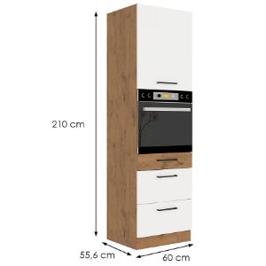 Obrazek Szafka kuchenna Vigo biały HG 60dps-210 3s 1f