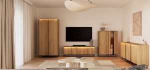 Obrazek Komoda RTV czterodrzwiowa Tivoli TI-05 dąb cremona torro