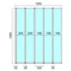 Obrazek Parawan wannowy Idea 120x140 chrom