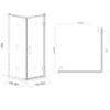 Obrazek Kabina prysznicowa Maja 80x80x190 czyste-chrom