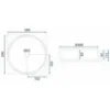 Obrazek Umywalka nablatowa Cristal 39 Grey Rea-U8880