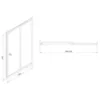 Obrazek Drzwi prysznicowe Vega 100x195 czarne