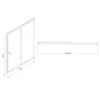 Obrazek Drzwi prysznicowe Vega 120x195 czarne