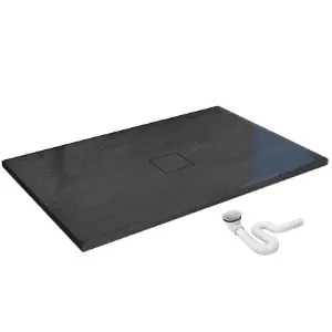 Obrazek Brodzik prostokątny Stone Rea K9603 black 90x120