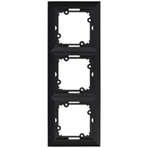 Ramka potrójna MEDIUM black 33512