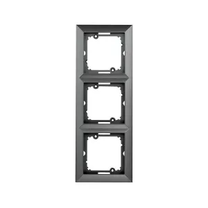 Ramka potrójna POLA silver 33111