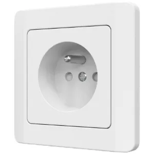 Gniazdo pojedyncze Z/U SILVA white 46136