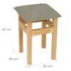 Obrazek Taboret Prosty 790 Naturalny Boss-4