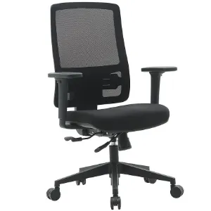 Fotel Popstar Mesh Lux czarny