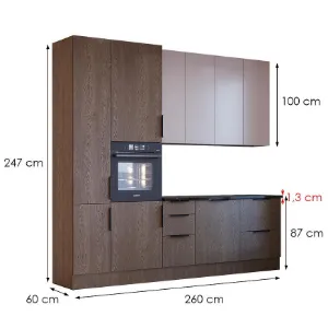 Obrazek Kuchnia Luxeo 260 Baltic Storm/Beige Set 3