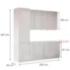 Obrazek Kuchnia Luxeo 250 Biały/Cienka Ramka White Set 1