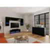 Obrazek Szafka RTV Izumi 140 BL czarny mat/połysk