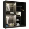 Obrazek Szafa Dream 200 Grafit/Szkło