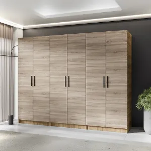 Obrazek Szafa X3 Gold 2d Dąb Craft Złoty/Dąb Sonoma