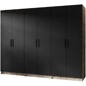 Szafa X3 Gold 2d Dąb Sonoma/Czarny