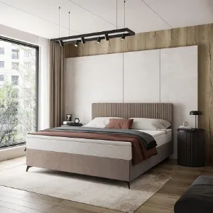 Obrazek Łóżko Wave z topperem 140x200 Manila 21/Tilia 17