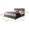Obrazek Łóżko Wave z topperem 140x200 Manila 34/Tilia 37