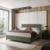 Obrazek Łóżko Wave z topperem 140x200 Manila 34/Tilia 37