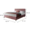 Obrazek Łóżko Wave z topperem 140x200 Manila 29/Tilia 62