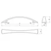 Obrazek Uchwyt meblowy A024-128-UN90 Satyna