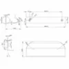 Obrazek Uchwyt meblowy UA02 128/148 czarny mat