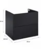 Obrazek Szafka Merkado 60 2S Black Matt