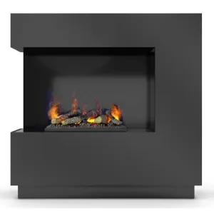 Kominek elektryczny Zen Lewy 400/600 Black Glossy