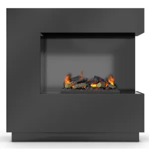 Kominek elektryczny Zen Prawy 400/600 Black Glossy