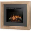 Obrazek Kominek elektryczny Katra 28 jasny dąb/czarny