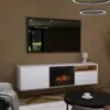 Obrazek Kominek elektryczny Tecero 26" biały/dąb