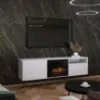 Obrazek Kominek elektryczny Tecero-W05 26" biały mat
